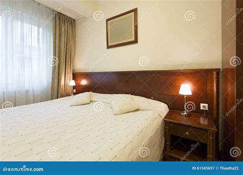 Interior Of A Single Bed Hotel Room Stock Image Image Of Indoors