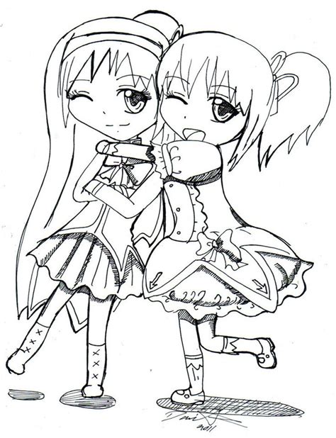 Best Friend Coloring Pages For Teenage Girls Anime Best