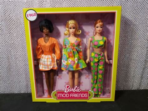 Barbie Mod Friends T Set Frp00 2018 Mattel Retro 1968 For Sale