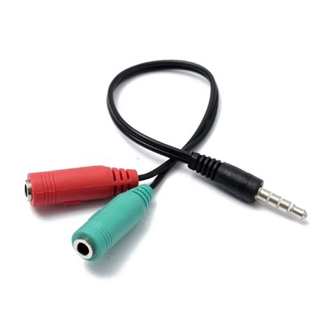 Jual Audio Cable Spliter Mm Ext To Mm Jack Dual Female Headphone