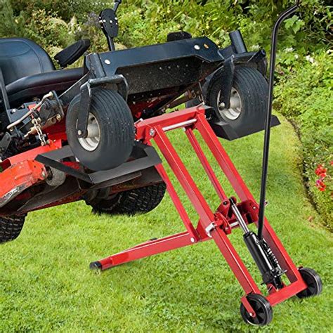 Goplus Lawn Mower Lift With Hydraulic Jack 500 Lb Capacity Easy