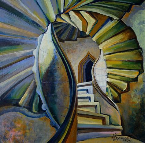 The Stairs Painting By Алекс Вознесенский Artmajeur