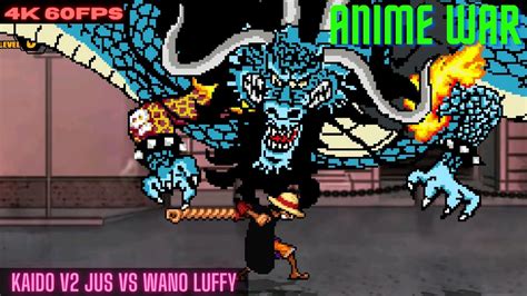 4k 60fps Kaido V2 Jus Vs Wano Luffy In Jump Force Mugen V7 Youtube