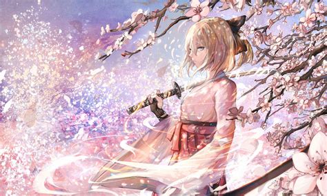 Anime Cherry Blossom Wallpapers Bigbeamng
