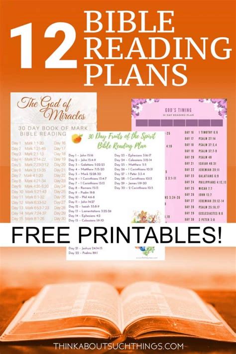 Free Bible Reading Plan Printable Free Printable Templates