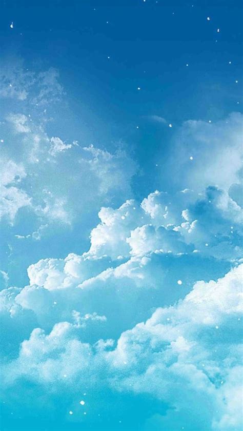Ice Water Sky Weather Background Blue Sky Wallpaper
