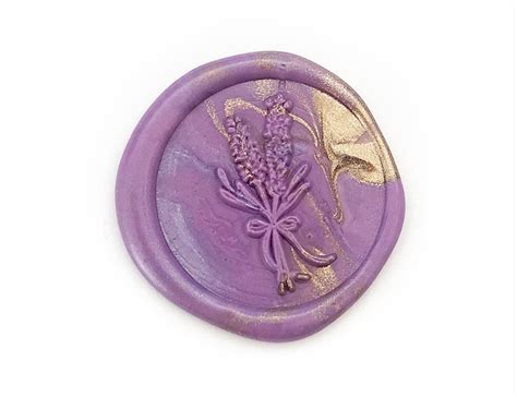 Lavender Wax Seal Stamp Mr Botanical Wax Seal Stamp Kit Etsy