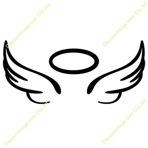 Angel Wings Clip Art Black And White 20 Free Cliparts Download Images