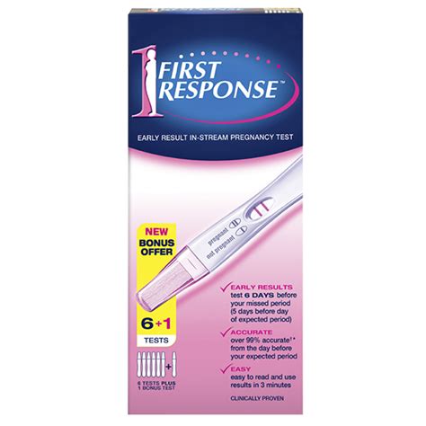 Early Result In Stream Pregnancy Test 6 Pack First Response Australia