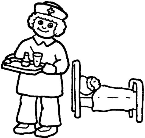 Male nurses wanna play doctor? Nurse coloring pages to download and print for free