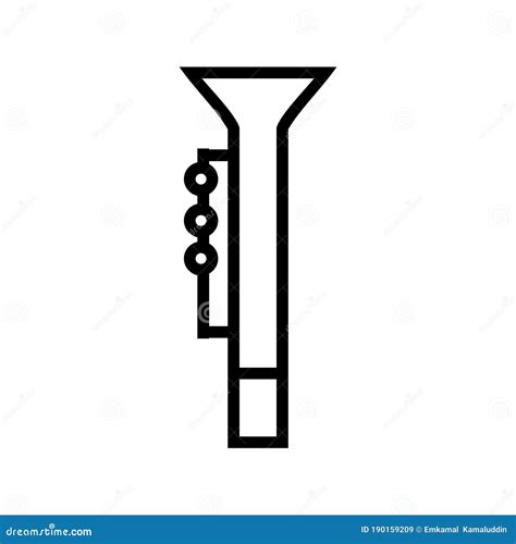 Clarinet Icon Or Logo Isolated Sign Symbol Vector Illustration Stock