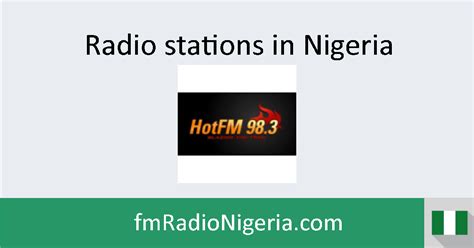 There have been so many failed attempts for others to copy, and try to even. Hot FM Live - FM Radio Nigeria