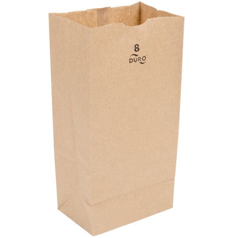 Duro 8 Lb Brown Paper Bag 500bundle