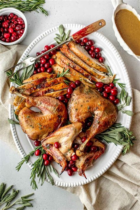 maple glazed spatchcock turkey with maple herb butter pwwb