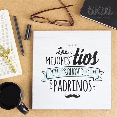 Textos dedicados a padrinos de bautizo. Los mejores tíos son promovidos a padrinos. Pieza 10 x 10 ...