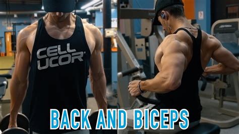 Back And Biceps Staying Shredded Flexing With Model Alex Barber