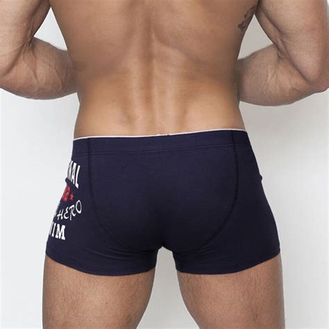 5pcslot Pink Heroes Classic Fit Male Panties European And American Style Mens Underwear Cotton