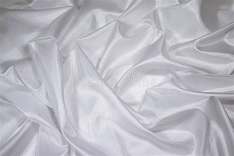 White Satinsilk Fabric 1 Stock Image Image Of Folds Sheet 424697
