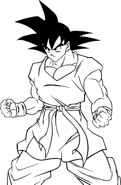 Sangoku Dessin Luxe Stock Coloriage Son Goku Dragon Ball Z à Imprimer