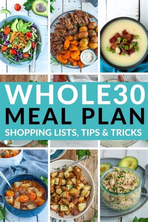 Printable Whole30 Meal Plan Shopping Lists And Easy Recipes
