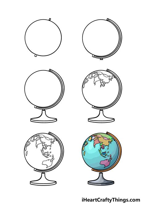 How To Draw A Globe A Step By Step Guide Luv68