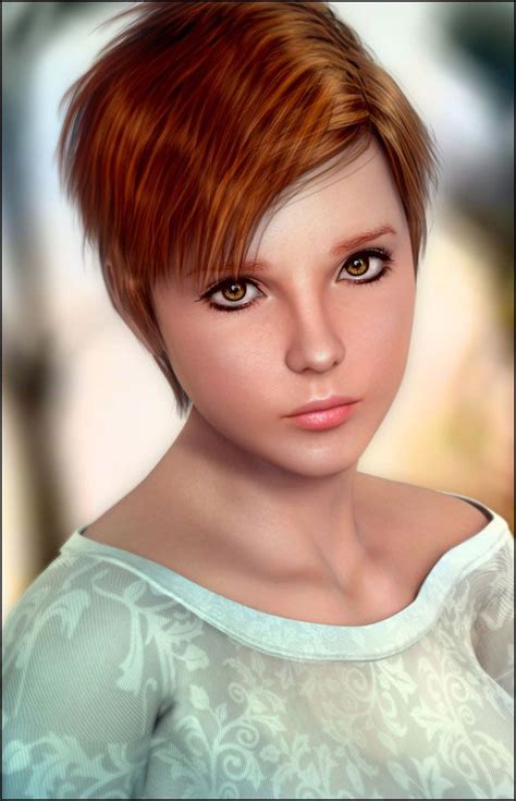 25 Awesome 3d Models And Girl Character Designs For Your Inspiration Girls With Red Hair
