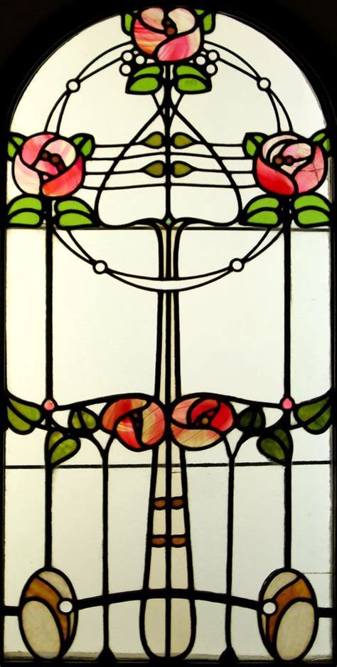 Art Nouveau Style Stained Glass Window By Róth Miksa Hungarian 1865 1944 Stained Glass