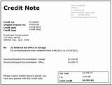Credit Note Template Images