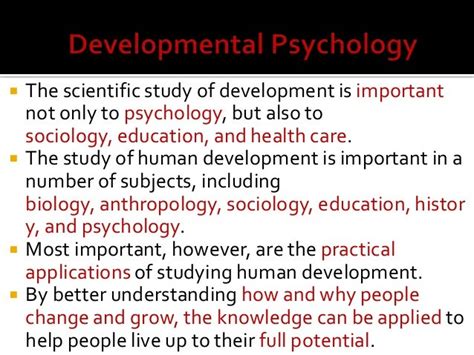 Human Growth And Development Developmental Psychology By