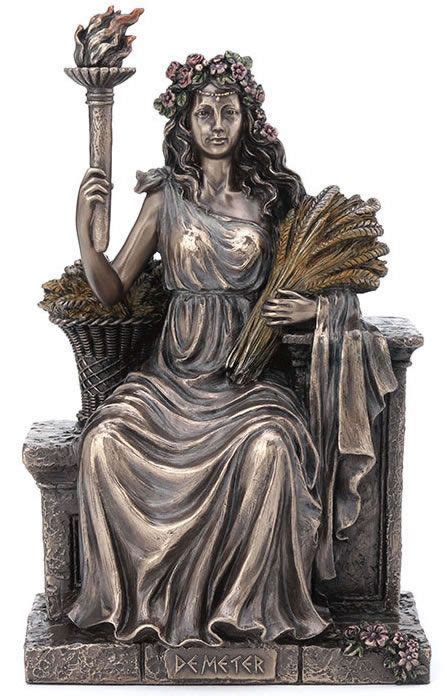 Demeter Greek Goddess Of Agriculture Statue Demeter Greek Goddess
