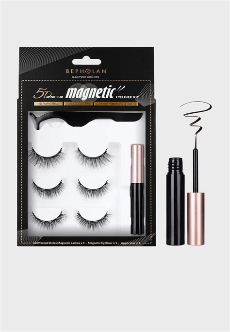 buy bepholan bepholan no glue needed magnetic eyeliner lashes kit xmz255 for women in riyadh jeddah