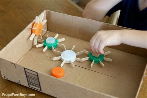 Stem Challenge Popsicle Stick Gears Frugal Fun For Boys And Girls
