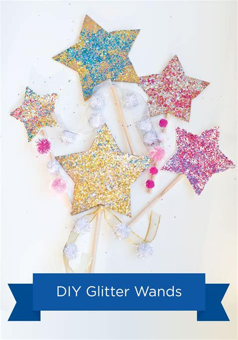 Diy Glitter Star Wands Glitter Diy Glitter Crafts Glitter Projects