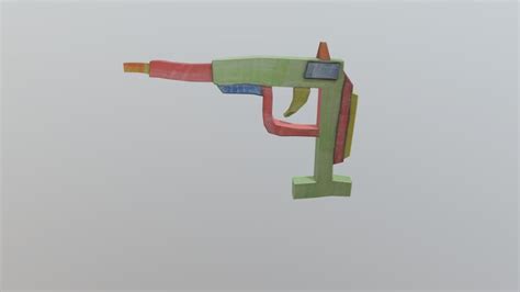 Cardboard Gun 3d Model By Vlad1324 5ef00a0 Sketchfab