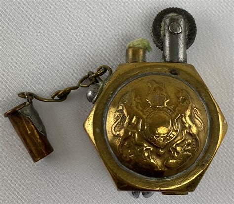 Ww1 Trench Art Lighter Time Militaria