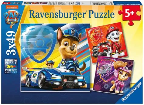 Ravensburger Paw Patrol The Movie 3 X 49 Piece Jigsaw Puzzles £688