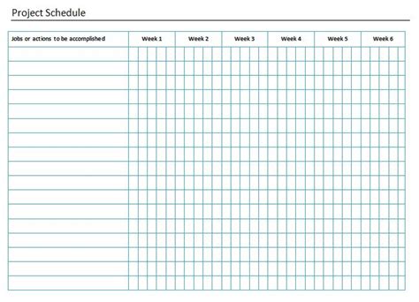 10 Free Project Schedule Templates Ms Word Excel And Pdf Formats