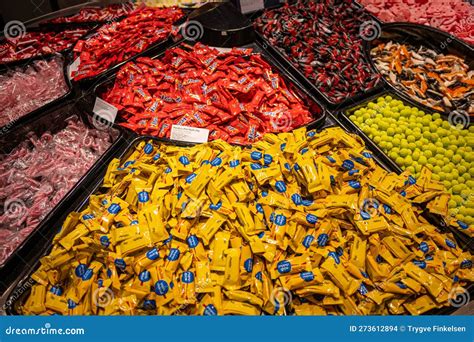 Big Piles Of Candy For Sale In A Candy Store Editorial Stock Image