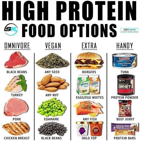 High Protein Foods Printable List