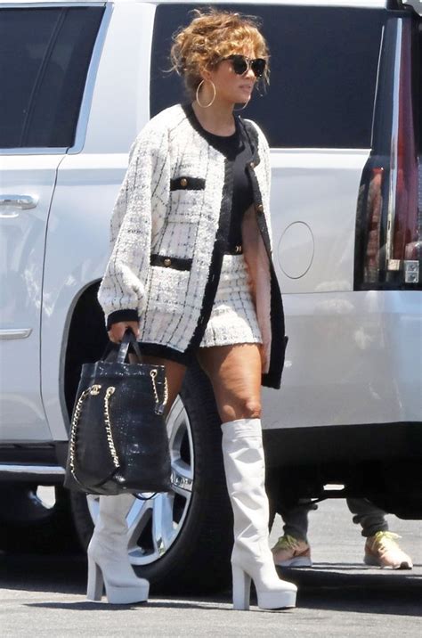 Jennifer Lopez Just Wore A Miniskirt With Platform Go Go Boots