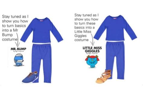 How To Make Little Miss And Mr Men Costumes Kids Book Character