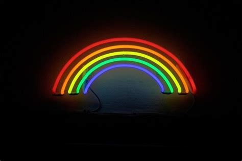 Neon Rainbow Over The Rainbow Rainbow Colors Rainbow Light Retro