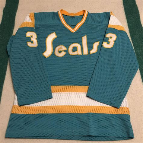 Vintage 74-76 California Golden Seals Teal Jersey : hockeyjerseys