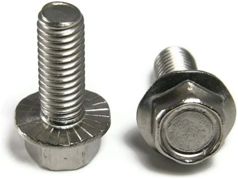qty 25 stainless steel hex cap serrated flange bolt ft unc 8 32 x 3 8 industrial