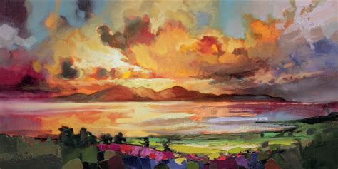 Arran Optimism Skyscape Scottish Landscape Painting Scott Naismith
