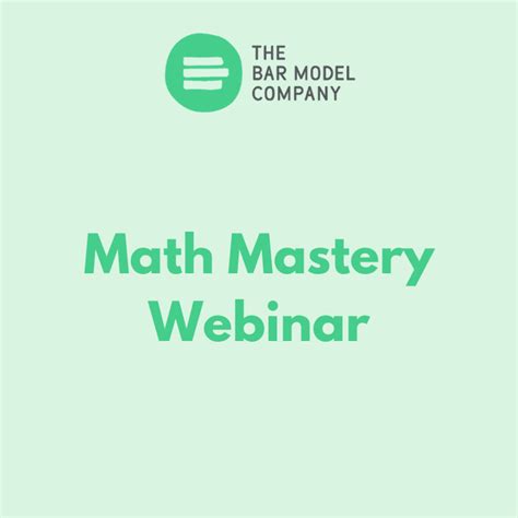 Maths Mastery The Bar Model Company