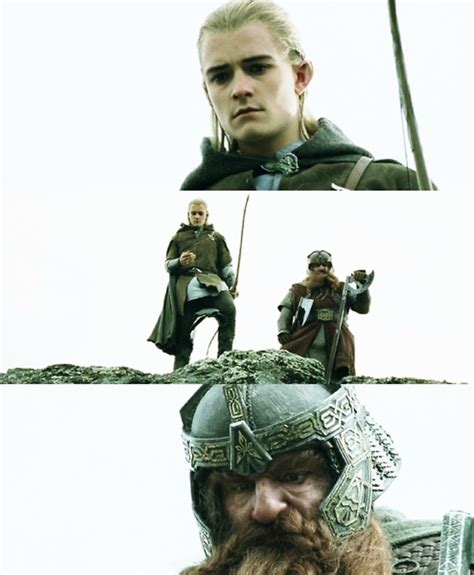 Legolas And Gimli After Aragorns Fall Lordoftherings Twotowers