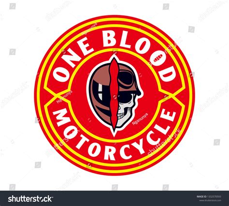 Motorcycle Club Logo Symbol Colors Stock Vector Royalty Free