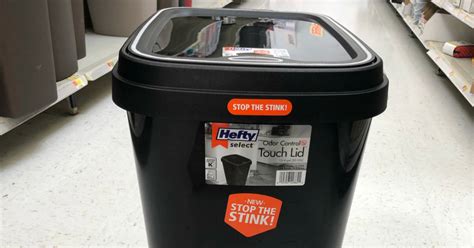 Hefty Touch Lid 13 Gallon Trash Can Only 850 On
