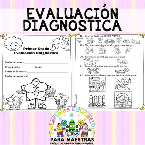 Evaluación Diagnóstica Para Primer Grado Materiales Educativos Para